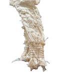 Anthropologie Moon River Ruffles Frill Sheer Lace Top Mock Neck Smocked Cuff Photo 3