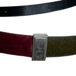 Brighton Cabonas Leather Belt Womens M 30 Multicolor Horse Hair Concho Western Photo 6