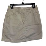 Croft & Barrow Women’s Khaki Cargo Stretch Skort Mini Skirt Size 6 Photo 0