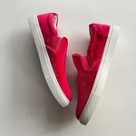 J.Crew  Road Trip Velvet Slip-On Sneakers Women’s Size 10.5 Red‎ Athletic Shoes Photo 3