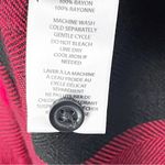 BEACH LUNCH LOUNGE Black & Red Checkered Belted Front Button Shirt Dress Small Photo 3