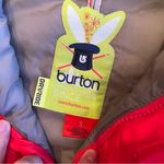 Burton  Vest Ski Snowboard Fur Trim Hooded Red Small Womens Puffer Winter Dryride Photo 2
