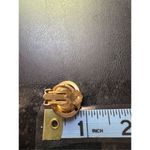 80s Vintage Womens Chunky Gold Tone Tiered Circle Hoop Clip On Earrings Chic 90s Photo 3