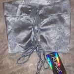 Romwe Tie Strapless Satin Top Photo 1