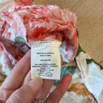 Anthropologie Abel the Label V-neck Hi Low Midi Dress White Pink Floral Rayon Size M Photo 6