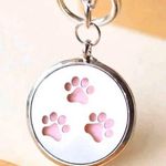 🐾 Aromatherapy Locket Keychain Pink Photo 3
