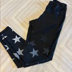 CHRLDR Black Leggings with Grey & White Ombre Star Design Size Small Photo 0