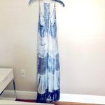 NWOT Blue Silk Maxi Tie Dye Dress💥 Size M Photo 2