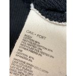 Oak + Fort Women's Black Half Zip Turtleneck Long Sleeve Sweatshirt Top Size XS Photo 4