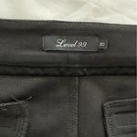 Level 99 Pants Womens Size 30 Long | Faux Suede‎ Trousers Raw Hem Grey Gray Photo 2