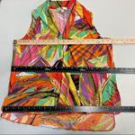 SPENSE, women’s Multicolored Top, Size Petite Medium, Sleeveless, Plunging neckline Photo 4