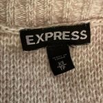 EXPRESS Beige Oversized Open Cardigan Knit Sweater Womens Size Extra Small Photo 1