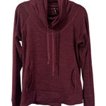 Kuhl LEA Rosewood Cowl Neck Long Sleeve Thumbhole Pullover Sweatshirt M Preppy Photo 0