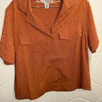 Athleta NWOT  Terracotta Button-Down Shirt Photo 1