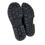 SM New York Black Leather Pull On Chunky Platform Chelsea Ankle Boots Size 8.5M Photo 9