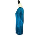 See By Chloe  Women's Size 4 Peacock Blue Silk Mini Dress Party Cocktail Photo 2