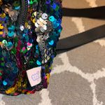 Sequin Multicolor Backpack Y2K mini festival evening Bohemian contemporary Red Photo 2