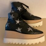 Stella McCartney women Black vegan leather platform Star Eysle star boots 5.5 Photo 7