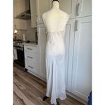 ZARA  Women's Ivory Slip Satin Dress Size S Cowl Neck Formal Occasion Photo 1