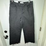 Mica Denim Chromatic High Rise Wide Crop Jeans Size 30 Black Photo 1
