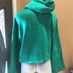 Reebok  green cropped pullover hoodie Photo 4
