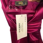 NWT Nanamacs Women's Metallic Magenta One Shoulder Mini Dress Size Medium Pink Photo 4