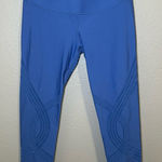 Fanka Blue Reversible Body Sculpt Compression 7/8 Leggings Women’s Size Medium Photo 0