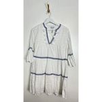 Tommy Bahama  Embroidered Tiered Cotton Cover-Up Dress in White Size X-Small Photo 6
