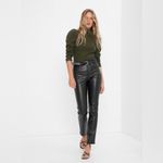 Gibson Latimer NWT Classic High Rise Skinny Fit Faux Leather Pants in Black Photo 5