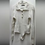 Nasty Gal Knit's About To Happen Ribbed High-Leg Bodysuit. Size 8 Photo 4