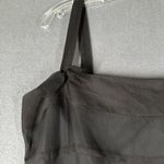 Vtg Tessuto Womens 6 Black Silk Sleeveless Dress Made in USA Side Zipper Photo 4