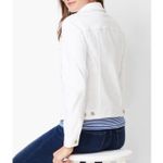 Talbots  Womens Classic Jean Trucker Jacket White Petite S Sp Photo 1