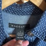 Baccini  Polka Dot Blue Jean Jacket Size Small Photo 2