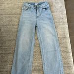 Princess Polly Cece Hammer Wide Leg Jeans Vintage Blue Denim Photo 0