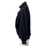 Oak + Fort Women's Black Half Zip Turtleneck Long Sleeve Sweatshirt Top Size XS Photo 1