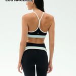 Splits59 Emerson Airweight Bra in Black Ice Blue Size M $88 Photo 1