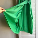 See U Soon Green Lace Trim Wrap Sheath Mini Dress size 0 Photo 5