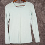 Woolx Riley Long Sleeve Crewneck Winter Weather Baselayer Womens XS Blue Photo 0