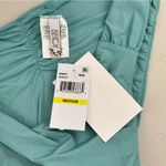 Becca  Side Shirred Hipster Bikini Bottom Swimwear Aqua Size Medium Cheeky Fit Photo 1