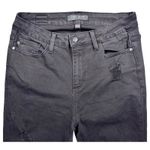 Judy Blue Womens Distressed Ankle Skinny Jeans Hugh Rise Black Wash Size 9/29 Photo 2