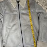 ASOS Women's Cream Shearling Jacket Photo 6