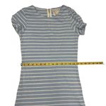 Sail To Sable STS Womens Blue White Striped Shift Dress Size XS Gold Zip Back Photo 9