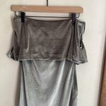 Likely  Driggs Strapless Velvet Dress in Pewter Photo 3