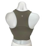 Lululemon Green Racerback Sleeveless Yoga Workout Gym Athletic Crop Top Size 2 Photo 1