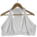Beyond Yoga  Sports Bra Top Womens 4X Workout V Neck Stretch Racerback White Photo 0