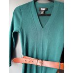 DKNY  Women's Ribbed Knit Sweater Dress Green Medium Photo 6