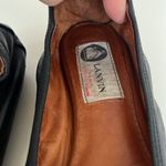 Lanvin Black Leather Ballerina Flats with Pearl Ankle Strap in Size 36 37 Photo 6