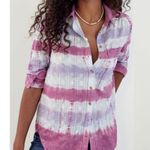 Anthropologie NWT Pilcro Collared Janesse Tie-Dye Buttondown Blouse Size S Photo 0