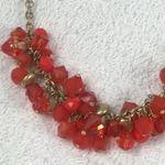 Multi cherry tassel charm gold choker Photo 1