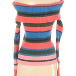 Ella Moss NWT  rainbow striped off shoulder sweater size small Photo 1